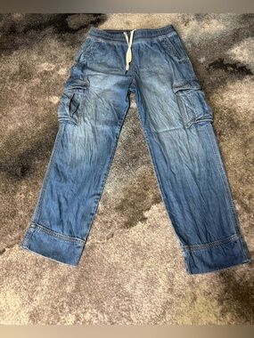 Articles Of Society Light Blue Denim Cargo Joggers - size 26